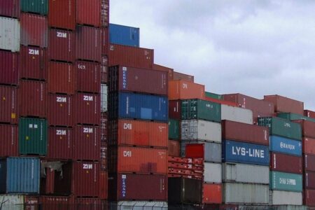 Begaste containers Moerdijk