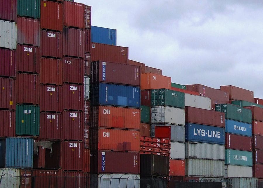 Begaste containers Moerdijk