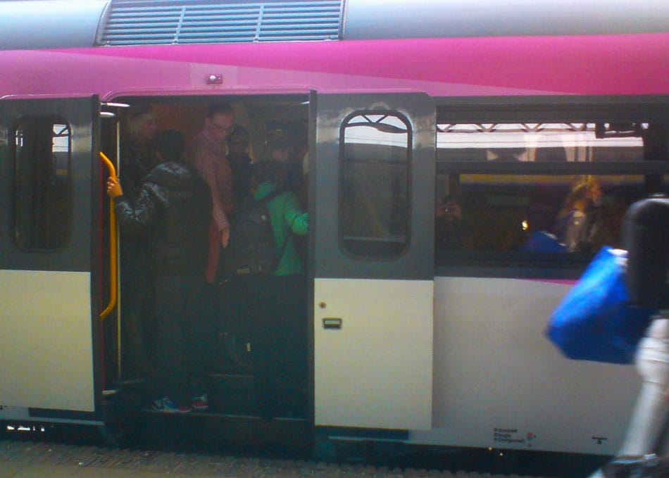 Proppen in de Beneluxtrein