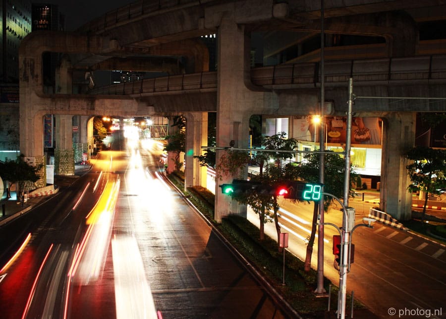 Nachtelijk Bangkok