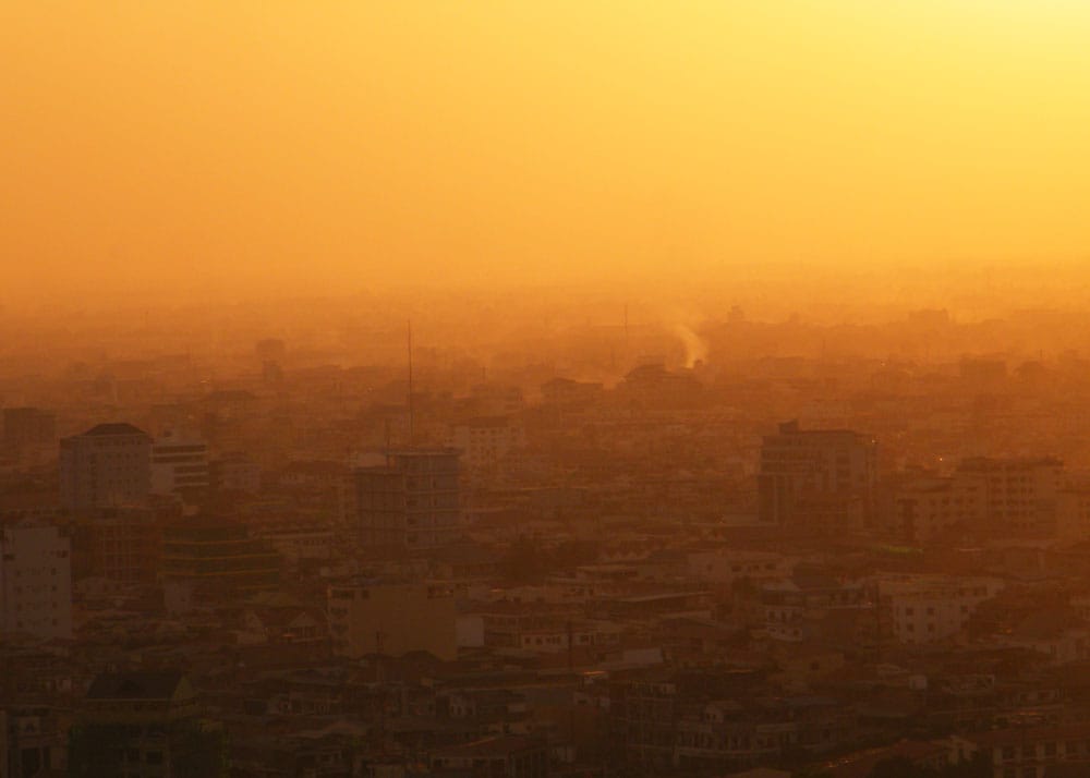Phnom Penh uit de hoogte