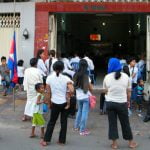 Uitvaart Sihanouk: dompertje, te druk