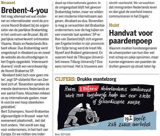 Engelse taal op BrabantDag: spruitjeslucht?