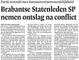 Ik vertrek bij de SP-fractie