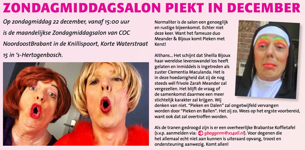 Fatima Fayruz & Zuster Clementia pieken met kerst