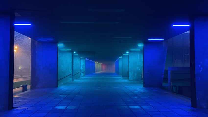 Rotterdam in de mist